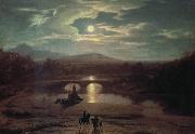 Washington Allston Moonlit Landscape oil painting on canvas